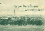 Historická pohlednice z roku 1900 - komín byl zřejmě (podobně jako např. Lihovar v Mladé Boleslavi) už původně bez hlavice a vedle sebe měl ještě menšího souseda