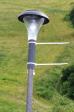 detail solární lampičky na jímací hromosvodové tyči (07/2011)
