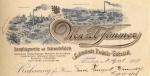 Hlavičkový papír fabriky, prošlý poštou roku 1907