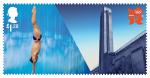 Komín na poštovní známce u příležitosti OH 2012 v Londýně