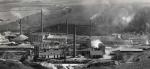 celkový pohled na továrnu dne 14.4.1926; v popředí Technoplyn (pozdější Assek); foto Antonín Alexander, zdroj archiv hl.m. Prahy