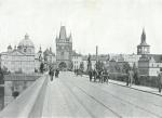Pohled z Karlova mostu (cca 1900)