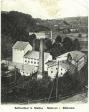 Budova textilní továrny v Dolním Dědově v roce 1905 (komín v popředí)