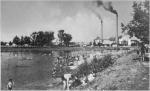 historické foto vodárny z informační cedule